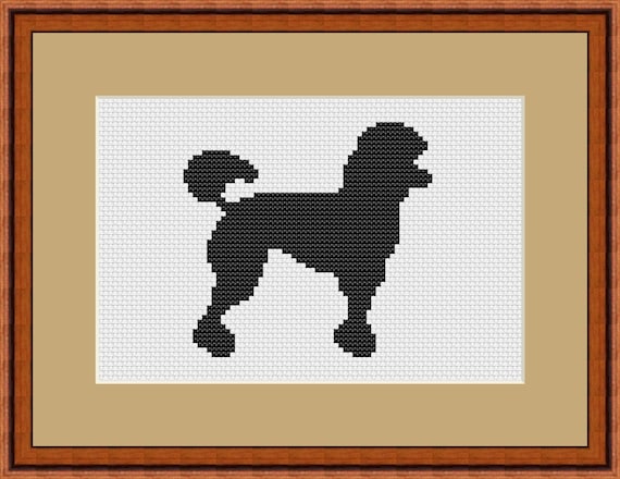 Kit Poodle Dog Cross Stitch Chart