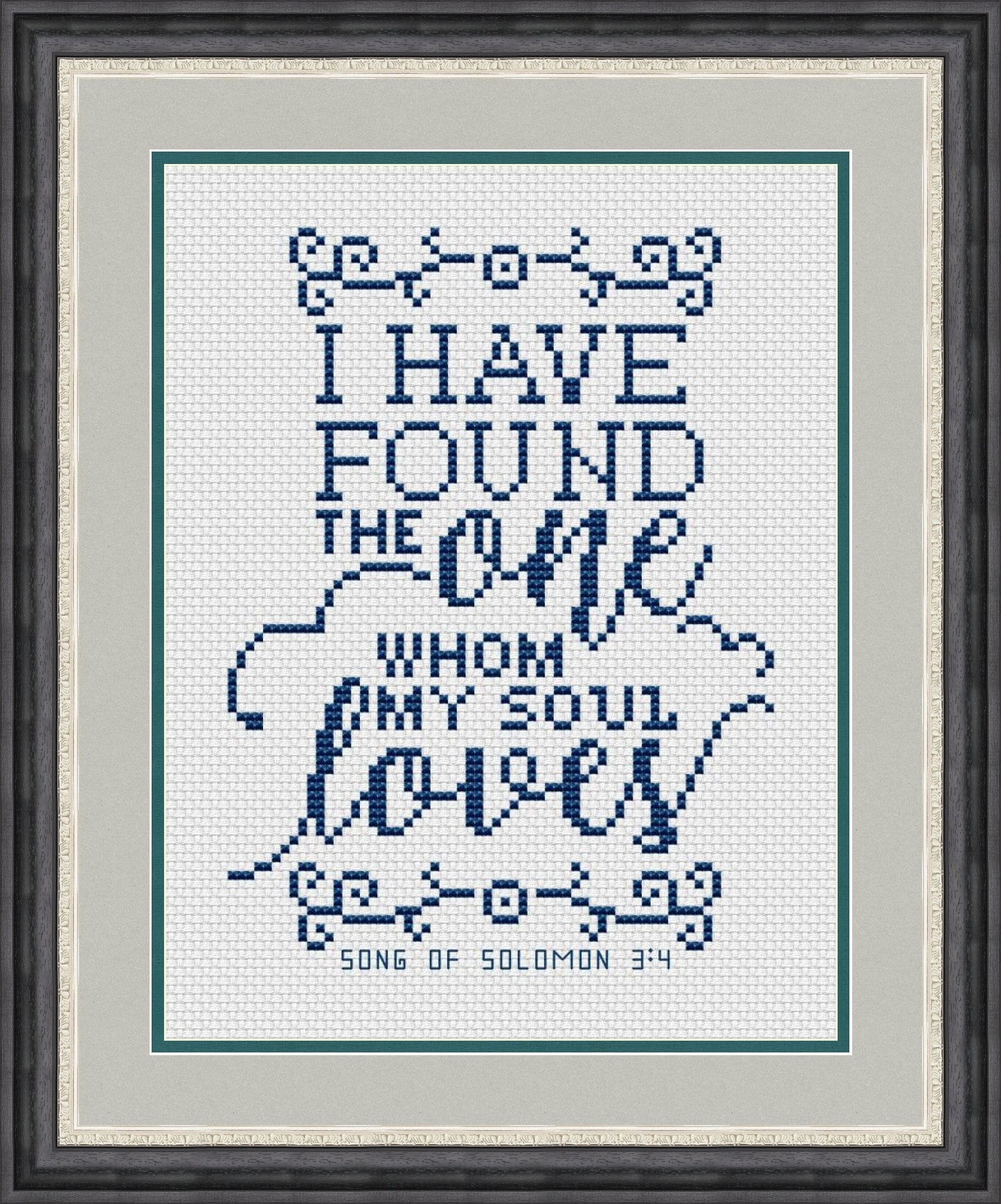 Religious cross stitch pattern I have found the one whom Etsy