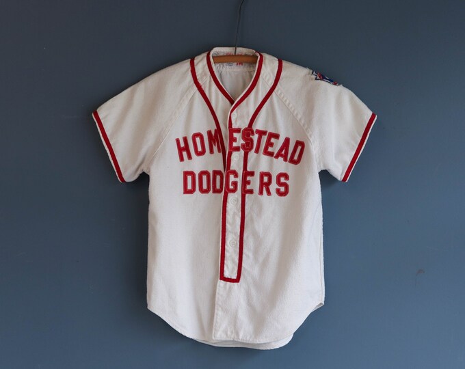 1960s Wilsons Baseball Uniform Jersey Homestead Dodgers Etsy