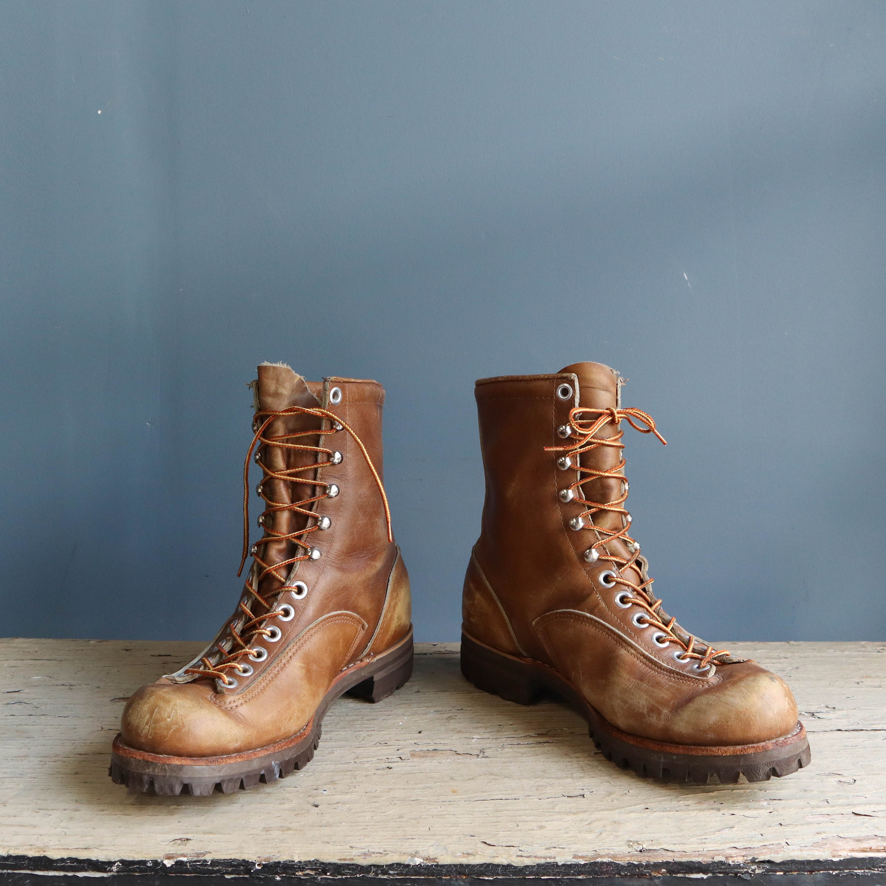 leather work boots for men