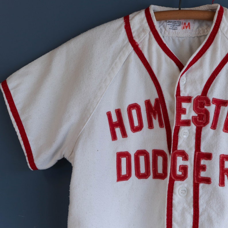 1960s Wilsons Baseball Uniform Jersey Homestead Dodgers Etsy