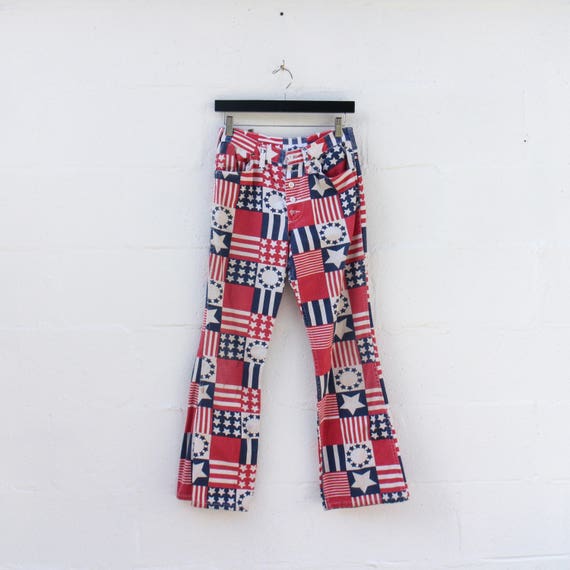 red white and blue bell bottoms