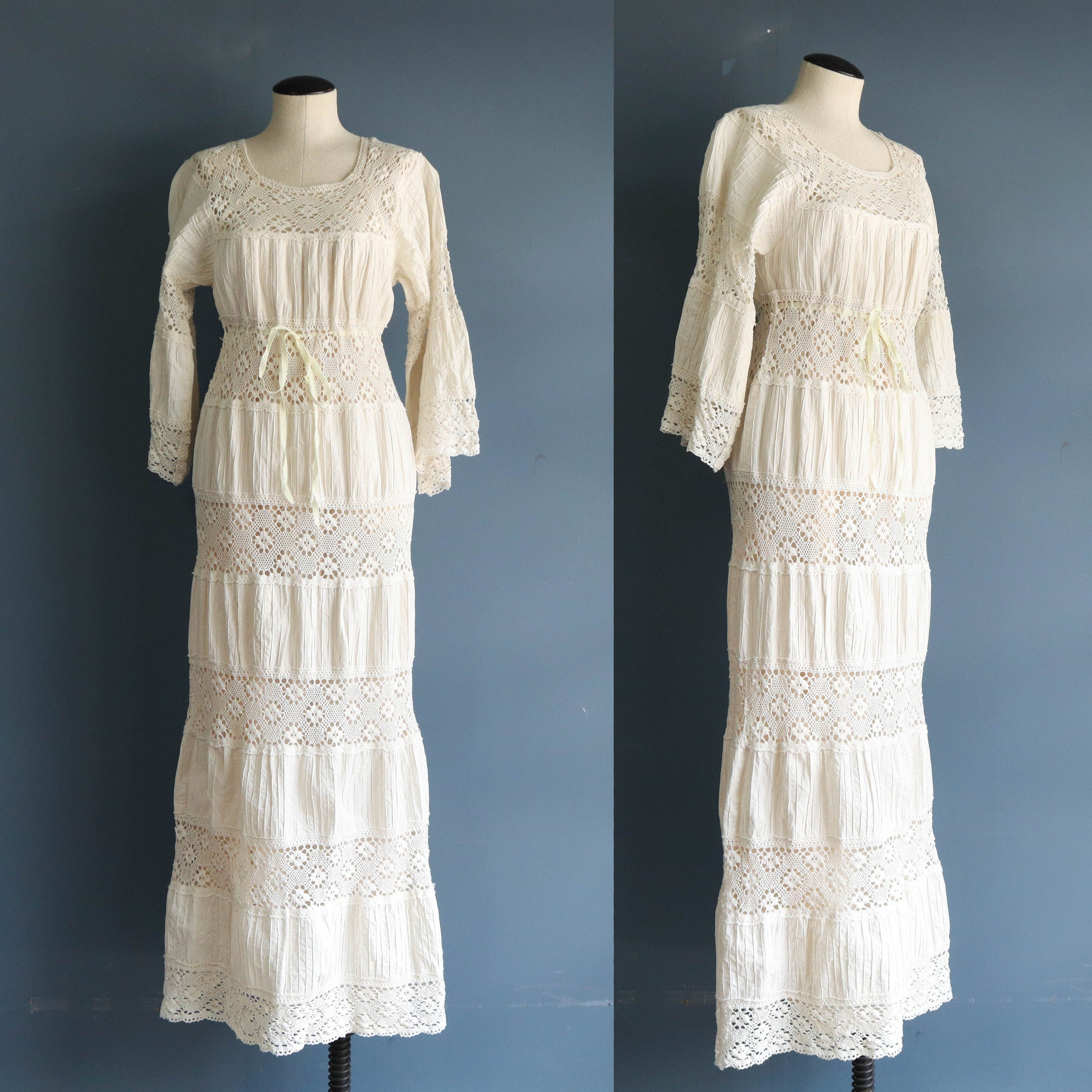 vintage lace maxi