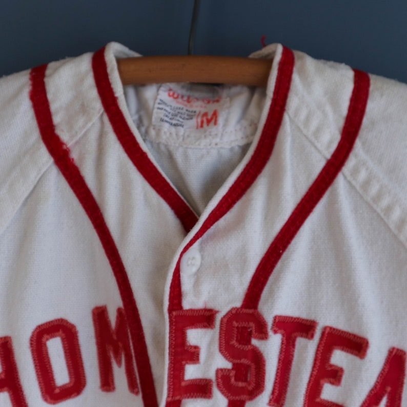 1960s Wilsons Baseball Uniform Jersey Homestead Dodgers Etsy