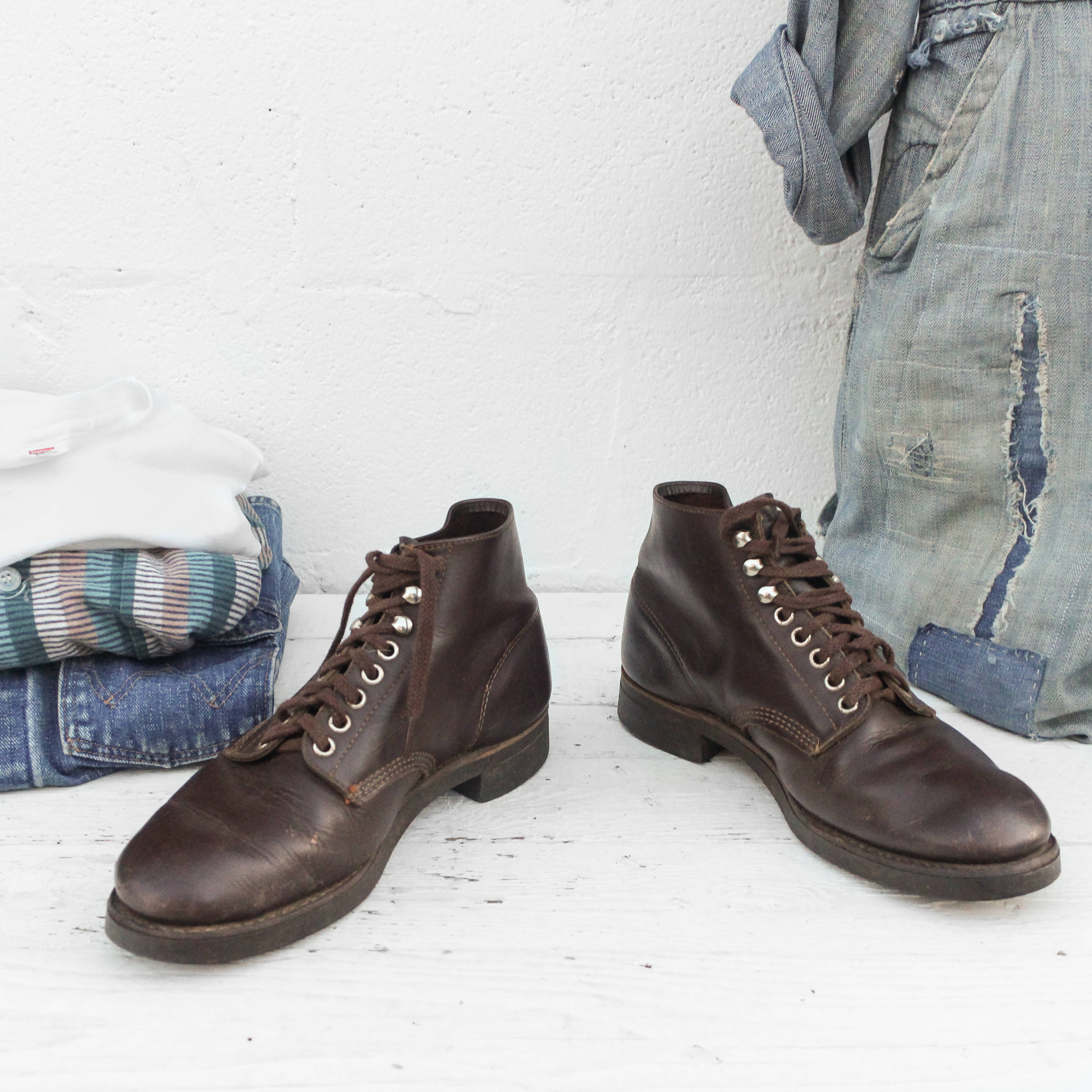 brown work heels