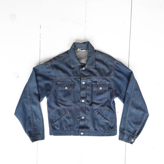 JC Penny Ranchcraft Pleated Front Denim Jacket