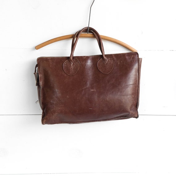 1970’s Dark Brown Leather Attache’ Briefcase