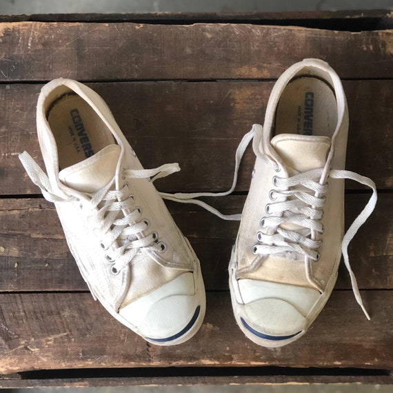 Jack Purcell Converse White Canvas Sneakers Made in USA | Etsy