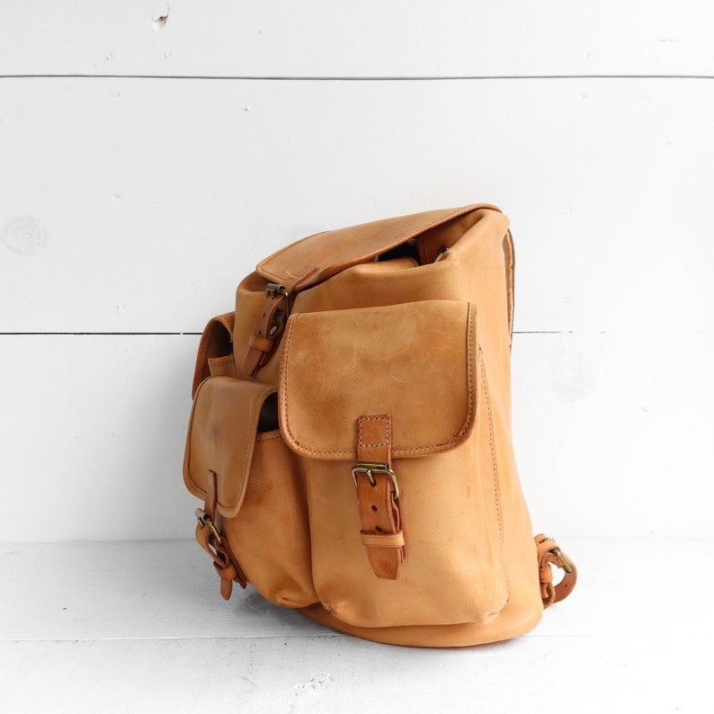 oversized leather backpack