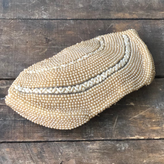 1940’s Beaded Clutch Zip Top Pouch - image 2