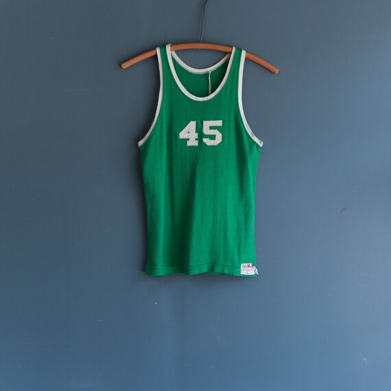 1940s McMillan Sports Green Jersey Fab Knit Athlet