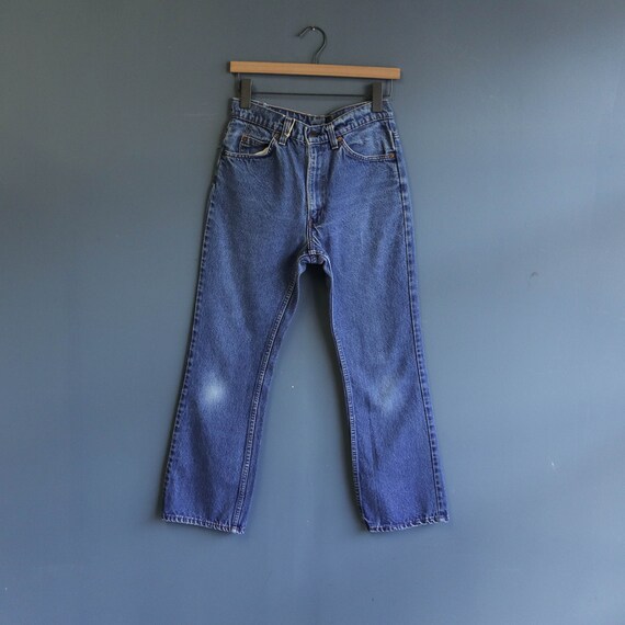Levis 517 High Waist Orange Tab Denim Jeans