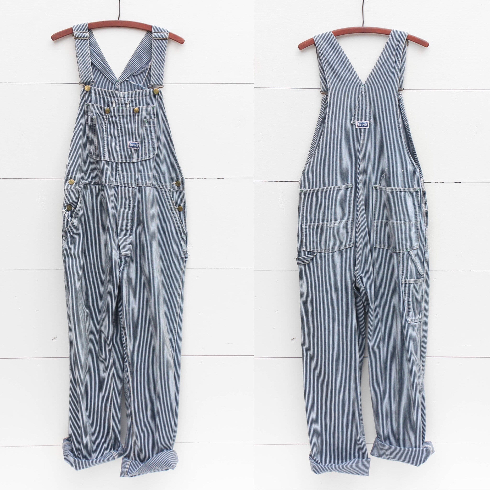 big smith hickory stripe overalls