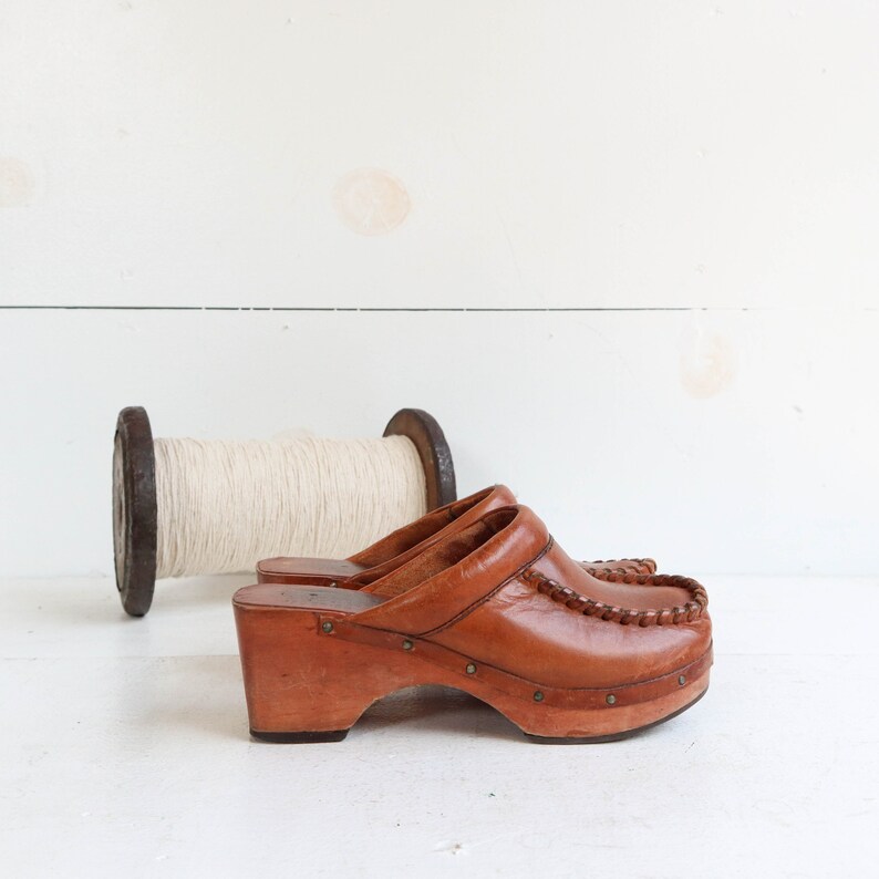 etsy wooden clogs