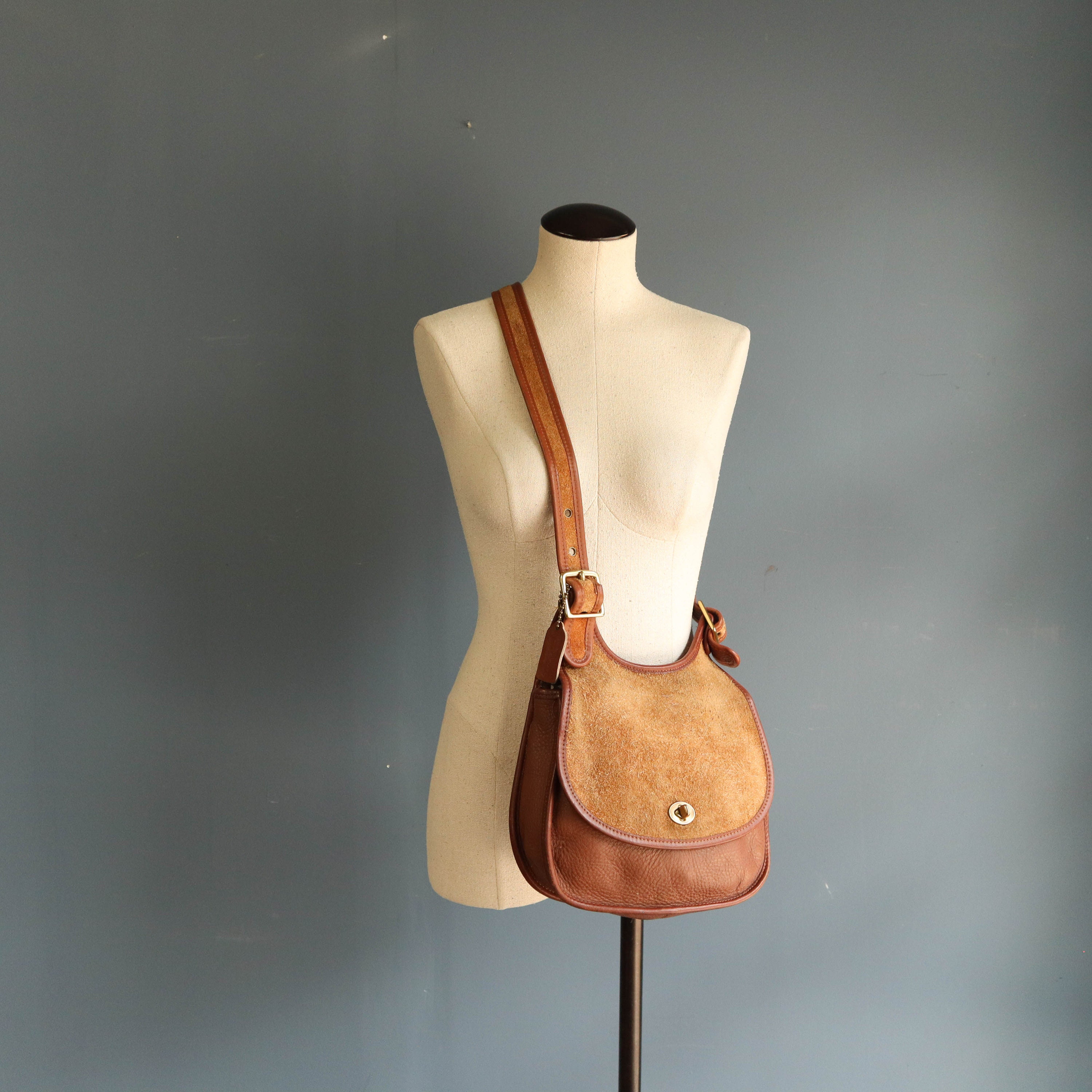 vintage coach saddle bag