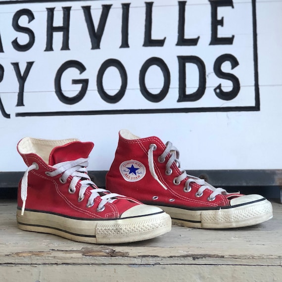 red high top converse size 5