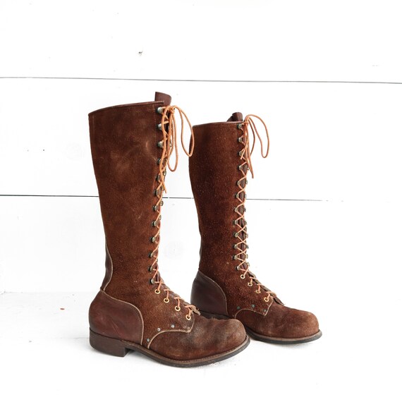 vintage lace up boots