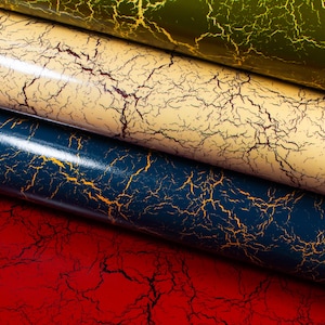 Vegetable tanned leather panels Russo Leather Crack collection