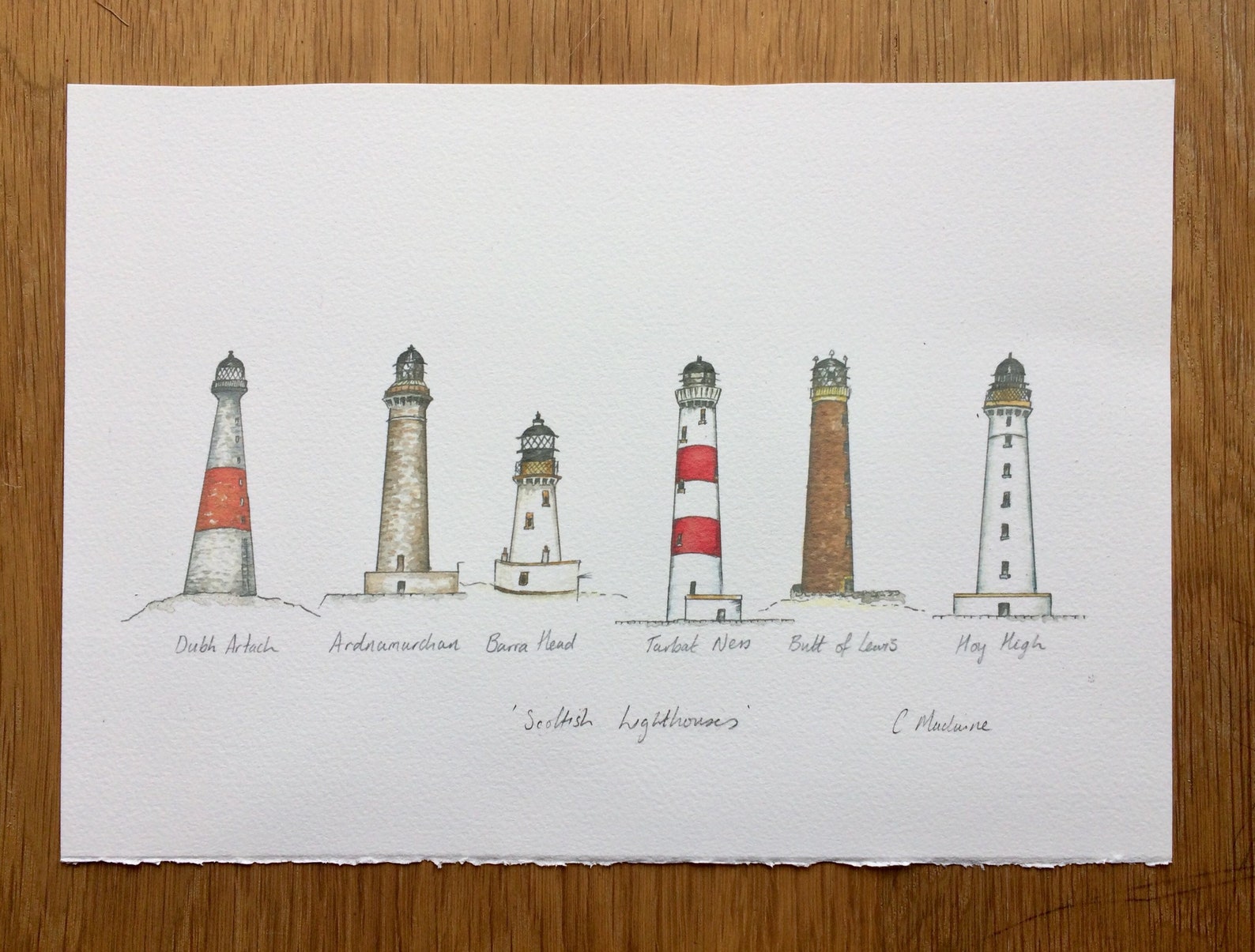 Lighthouse Print 'scottish Lighthouses' Fine Art - Etsy