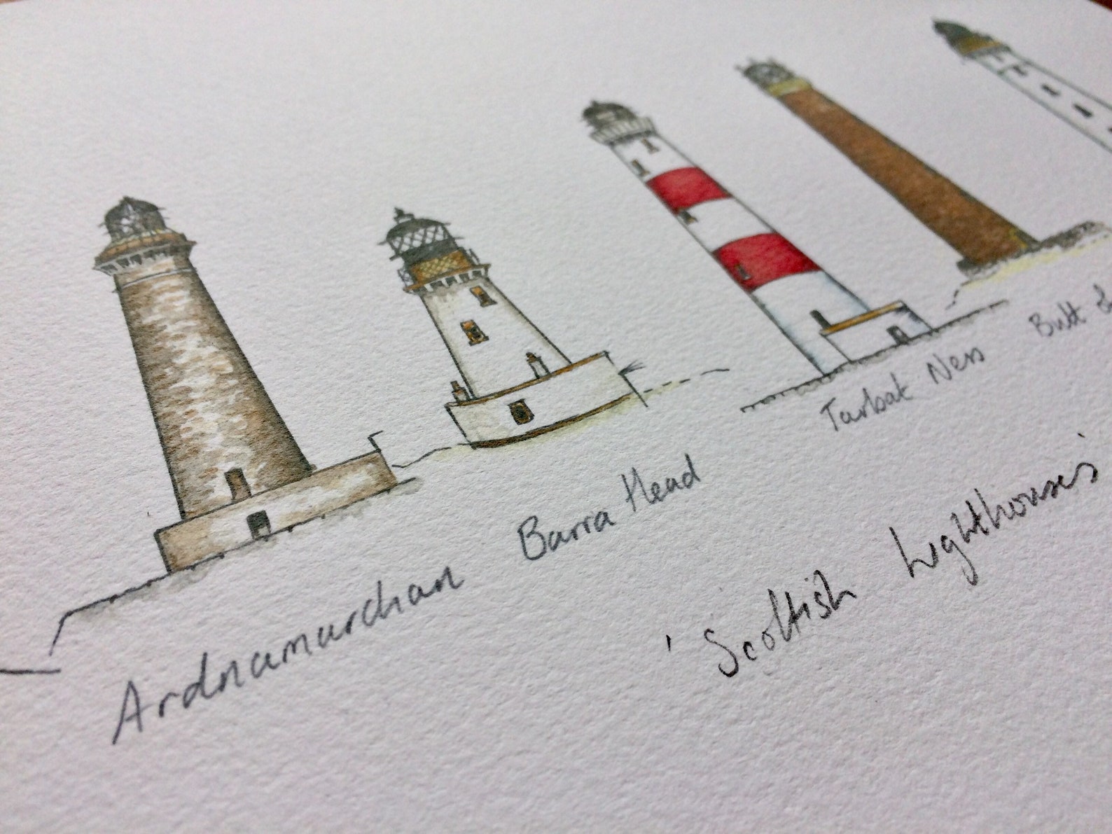Lighthouse Print 'scottish Lighthouses' Fine Art - Etsy