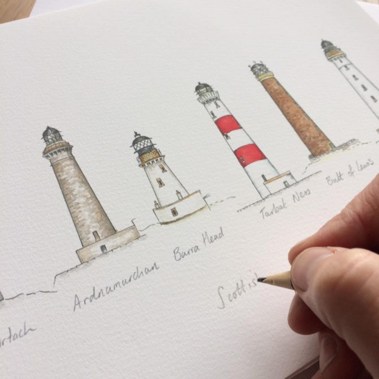 Lighthouse Print 'scottish Lighthouses' Fine Art - Etsy