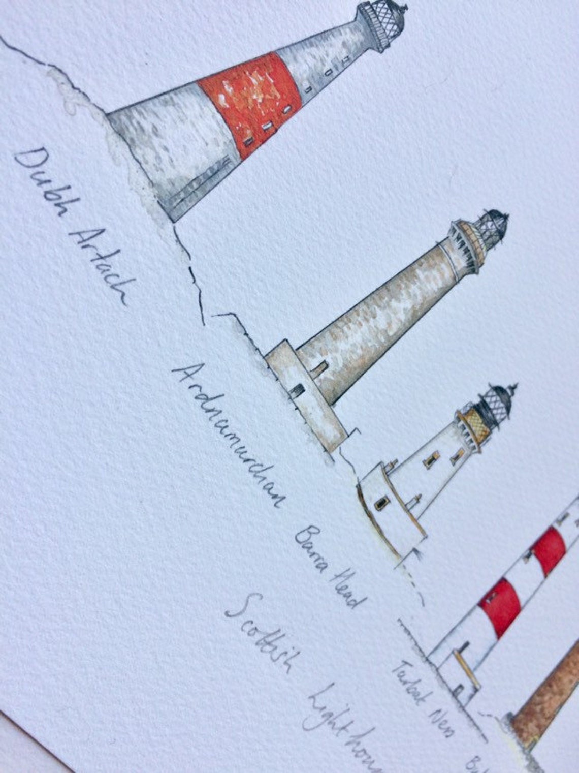 Lighthouse Print 'scottish Lighthouses' Fine Art - Etsy