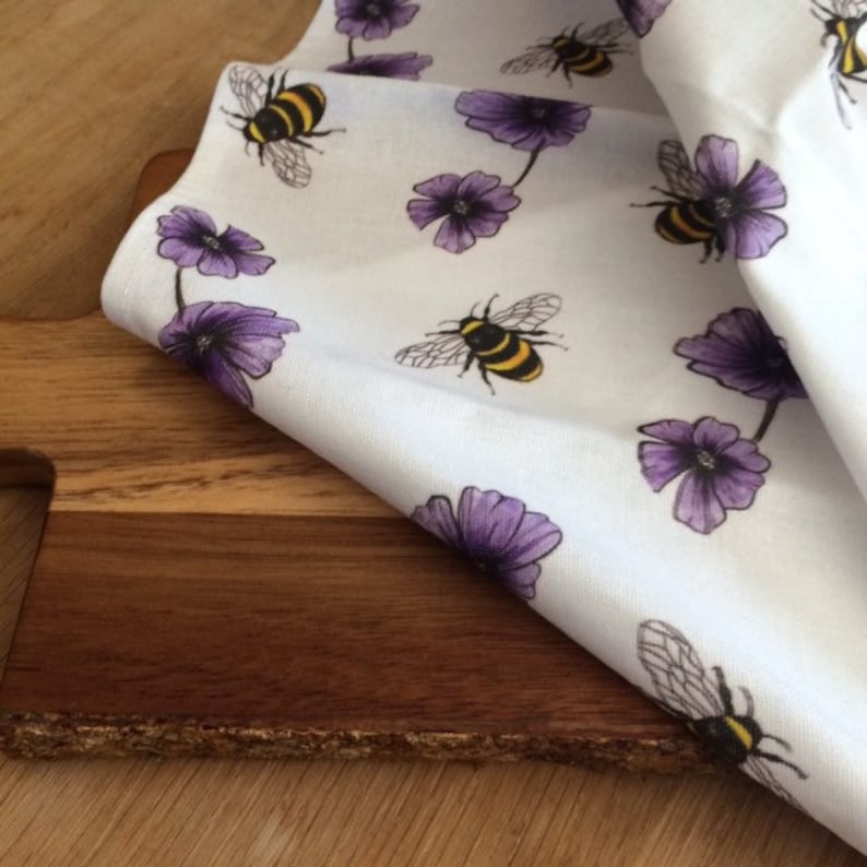 Bee Tea Towel | Cotton Tea Towel | stocking filler | save the be