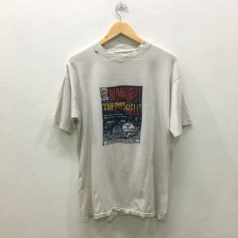 Vintage 80s Yuppies From Hell Marvel Comics T-shirt RARE !