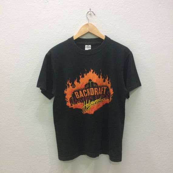 Vintage 90s Backdraft Universal Studios Hollywood T Shirts Etsy