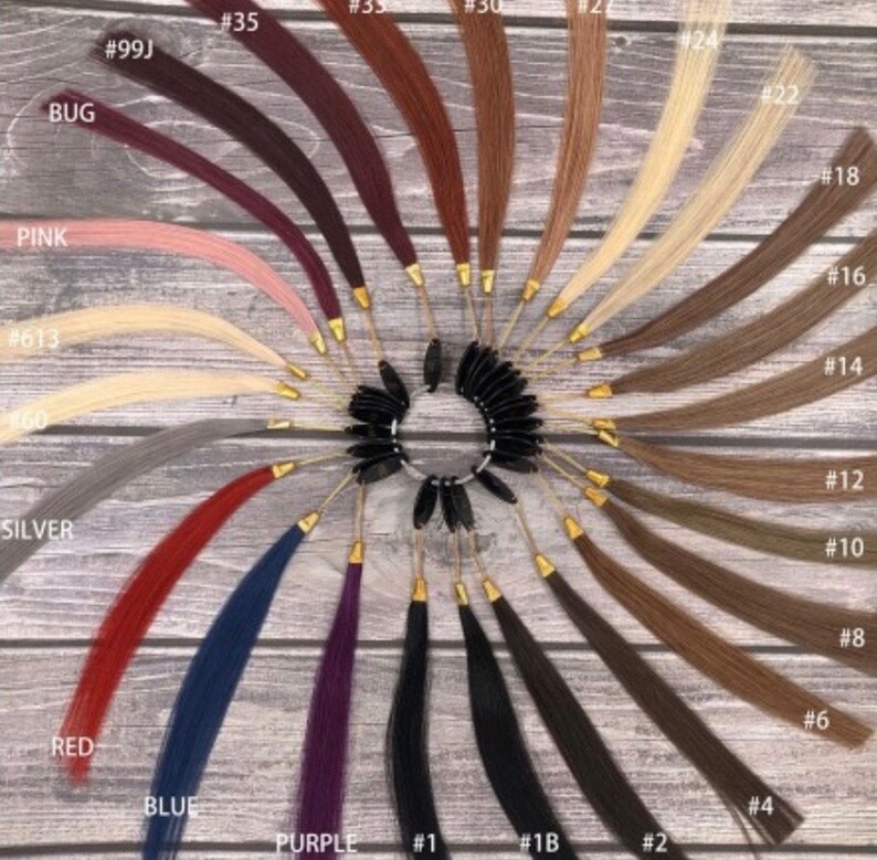 I Tip Wavy Human Hair Extensions 100 Human Remy Hair 100 Etsy