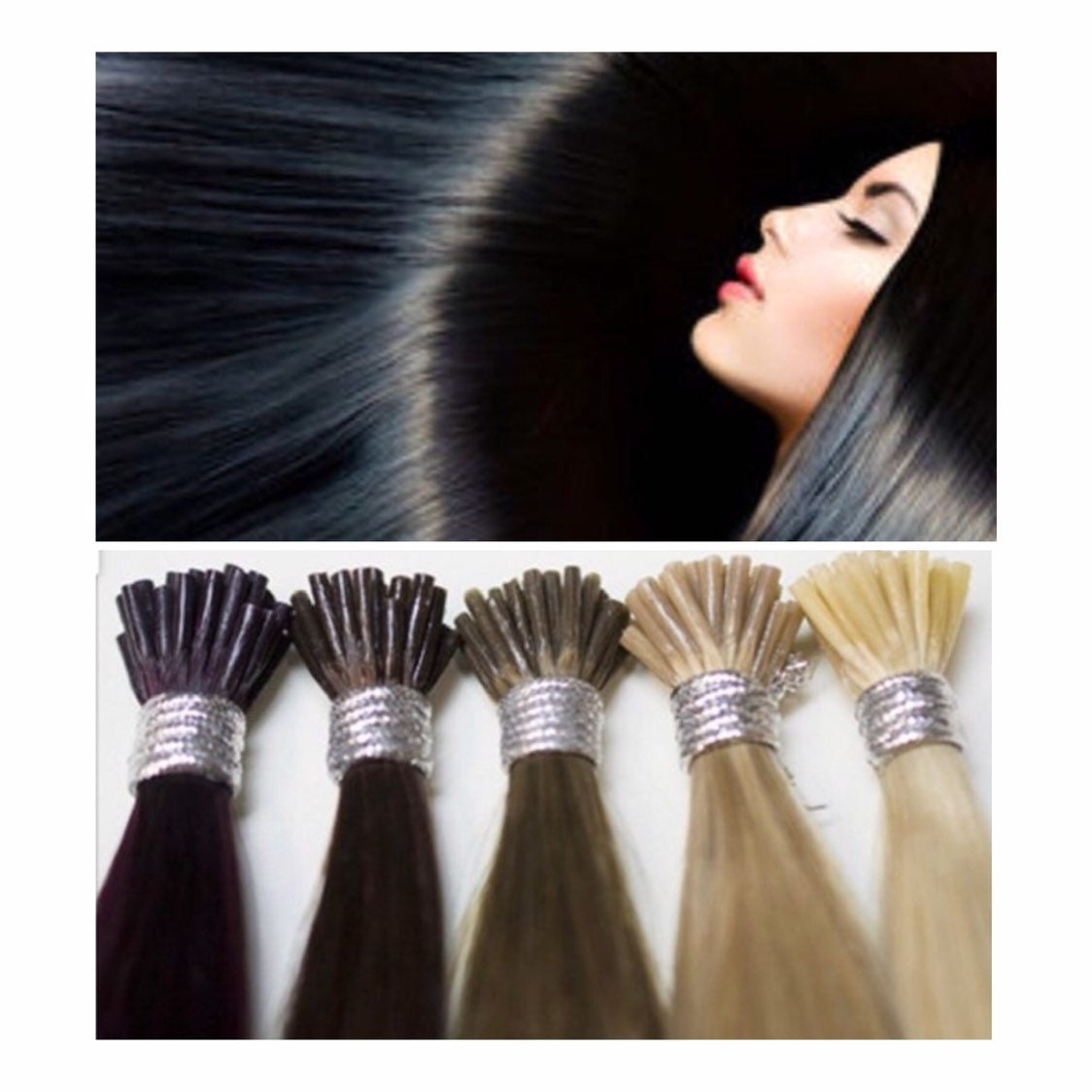 I Tip Wavy Human Hair Extensions 100 Human Remy Hair 100 Etsy