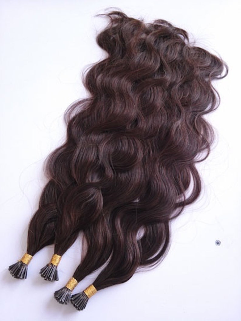 I Tip Wavy Human Hair Extensions 100 Human Remy Hair 100 Etsy