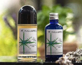 Desodorante roll-on orgánico / Natural, vegano, cero residuos, aroma personalizado, cristal