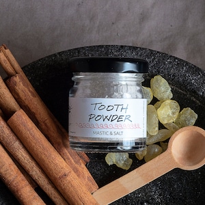 Polvo dental cero residuos / Minerales orgánicos naturales a base de hierbas, arcilla y sal para el cuidado bucal