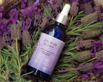Calming Ritual Aromatherapy Body & Massage Oil Organic Herbal Relaxing Essential Oil Synergy