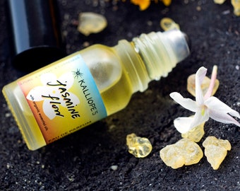 Jasmine Flow Botanical Perfume Oil | Natural Essential Oils, Non-toxic Eau de Parfum