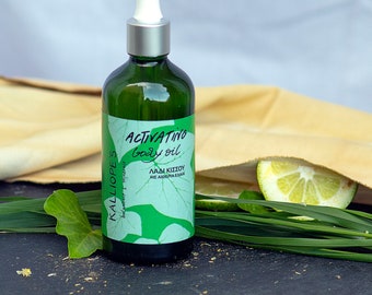 Aceite corporal potente, esculpidor y reafirmante para la microcirculación y el drenaje linfático - Sinergia de hierbas orgánicas