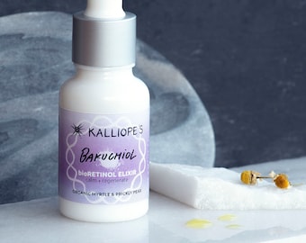 Bakuchiol 1% Botanical Face Regenerative Oil Bio Retinol Natural Anti Aging Organic Facial Serum for Sensitive Skin Reconstruction KALLIOPES