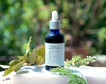 Organic Hair Growth Oil | Herbal Synergy Rosemary Castor Oil | Root Booster