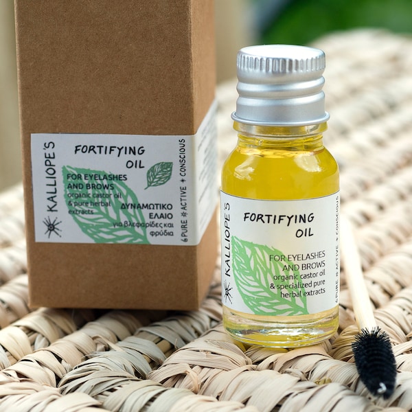 Eyelash & Brow Growth Serum Zero Waste | Fortifying Organic Castor Oil and Herbal Extracts