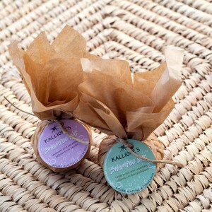Lavender Shampoo Bar, Organic Herbal Vegan Solid Shampoo for Normal & Dry Hair Zero Waste Plastic Free SLS Free image 5