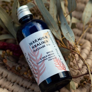 POTENT* Pain Herbal Remedy Warming Healing Massage Oil Organic Muscles Joints Back Neck Pain Relief | KALLIOPE&#39;S
