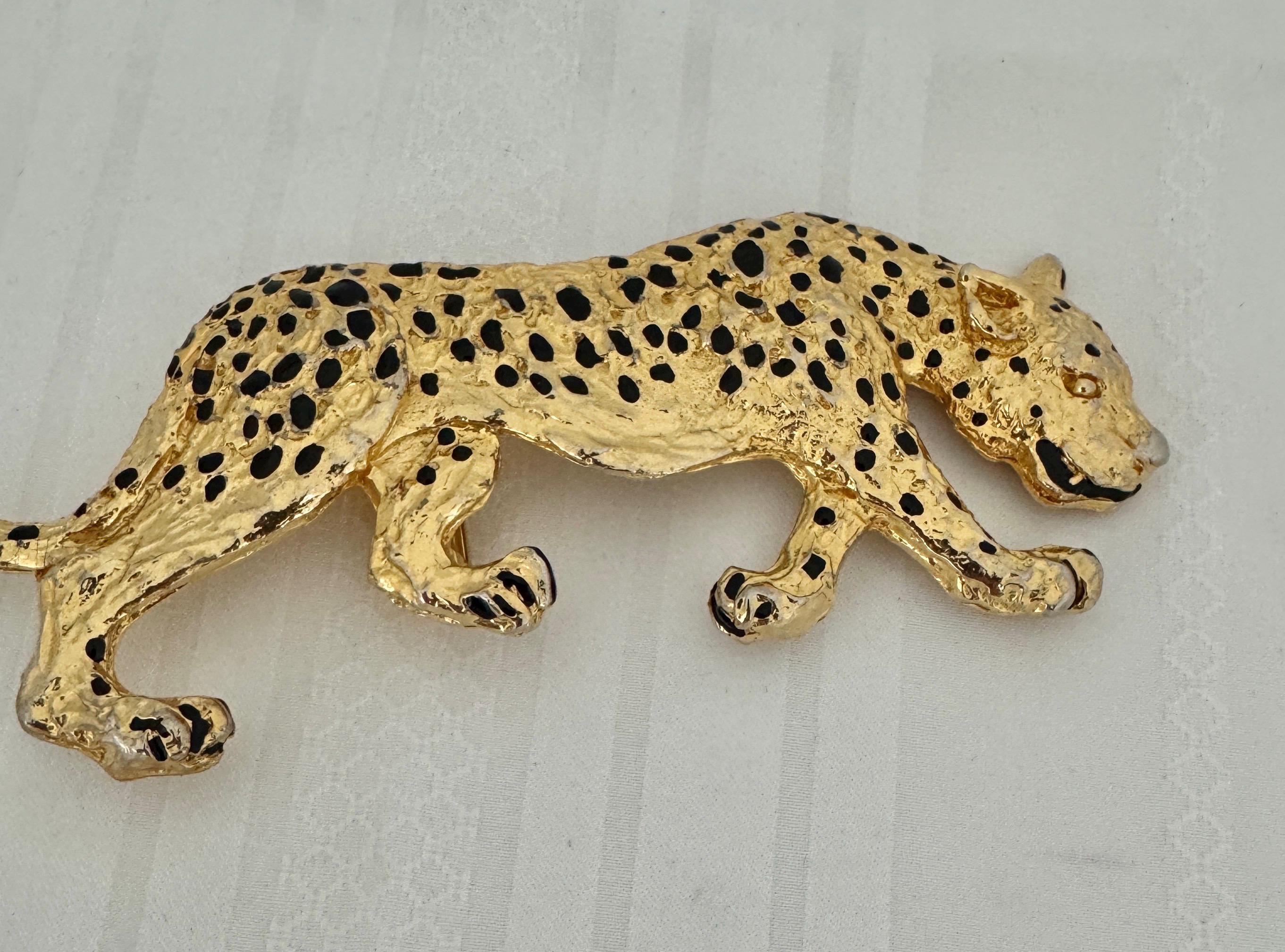 Mimi Di N Leopard Belt Buckle, Likely From 1986 Vintage 