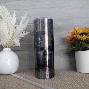 Stone Skull Tumbler With Reusable Straw, Unique Skull Tumbler, 20oz Tumbler, Skull Design For Him, Skull Drinkware, Skeleton Cup, Gothic Cup