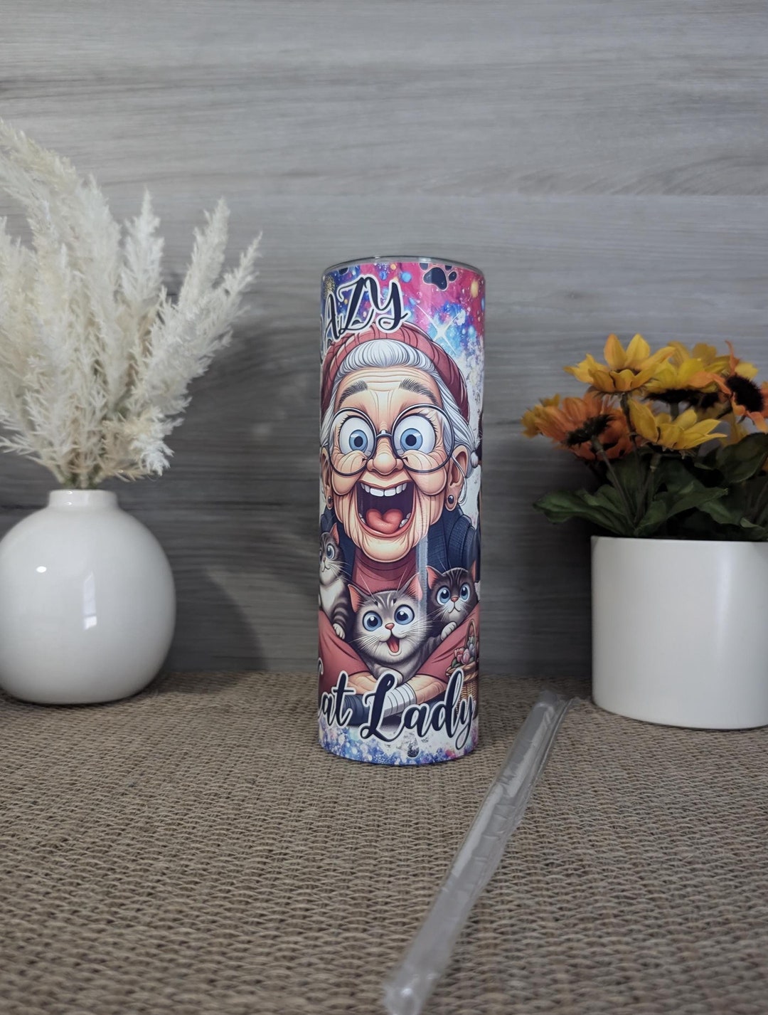 Cat Lady Strong Chill Wine Tumbler