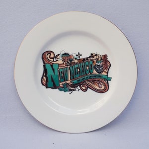 Vintage New Mexico Collectible Souvenir Plate. 7&#39;&#39;.