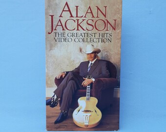 Alan Jackson VHS. The Greatest Hits Video Collection. Arista Records, 1995. Approx 75 Mins.