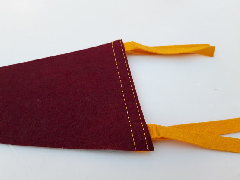 Burgundy Vintage Atlantic City Felt Pennant 12/'/'x5/'/' Convention Hall