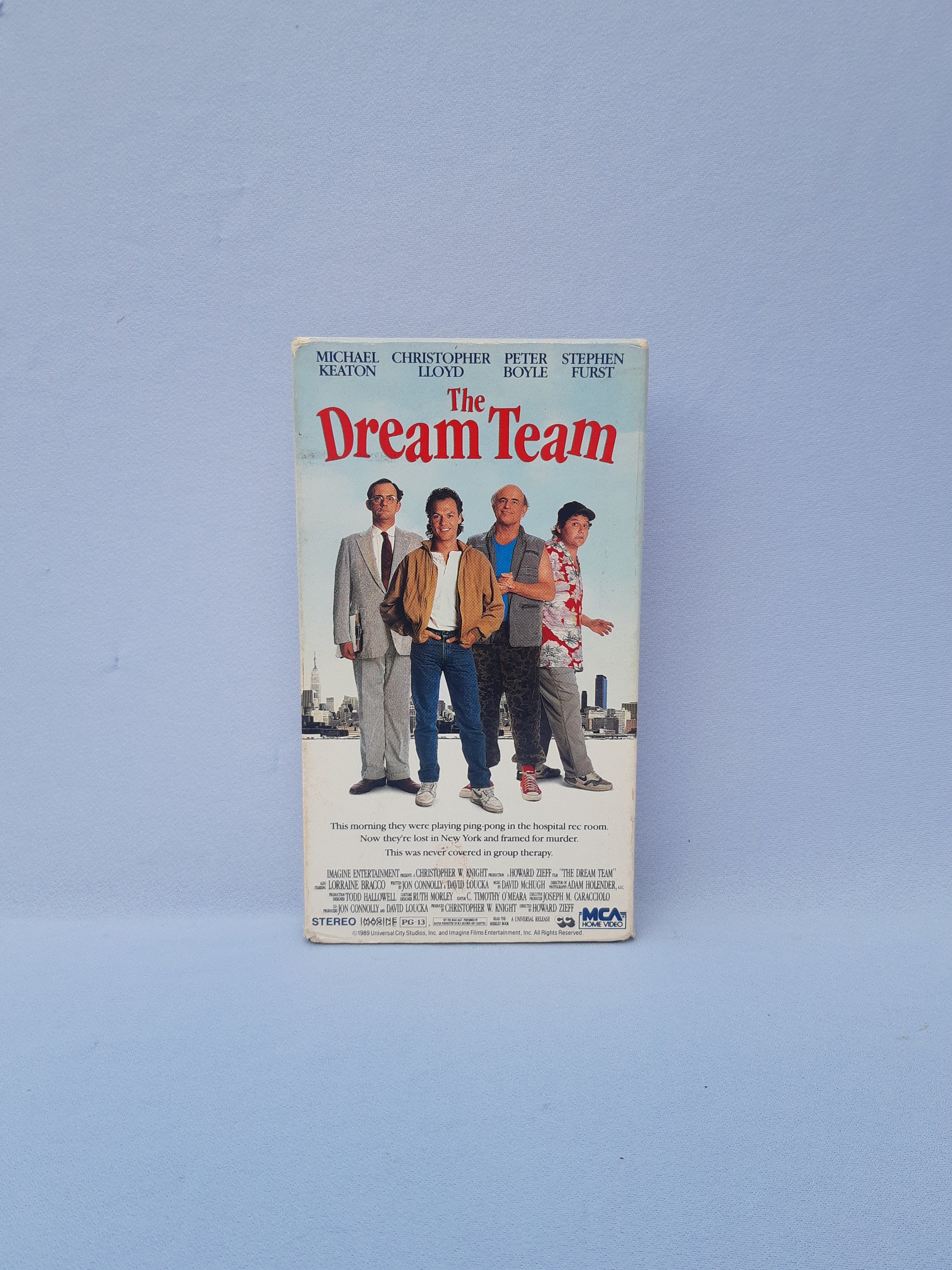 The Dream Team (1989) VHS. MCA Home Video, 1989. Michael Keaton,  Christopher Lloyd, Peter Boyle.