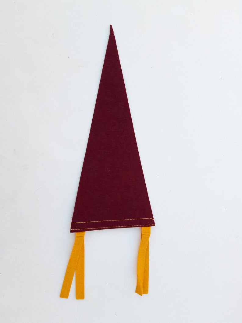 Burgundy Vintage Atlantic City Felt Pennant 12/'/'x5/'/' Convention Hall